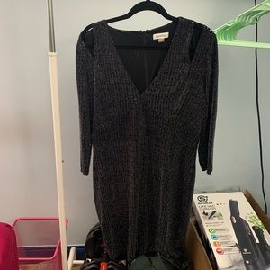 Sparkly Calvin Klein cutout dress